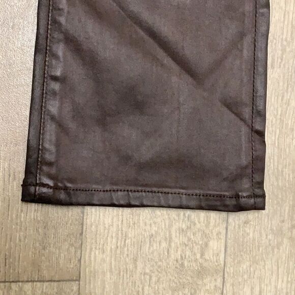 AG Adriano Goldschmied Jodi Crop High Rise Slim Flare Coated Pants - Picture 3 of 11